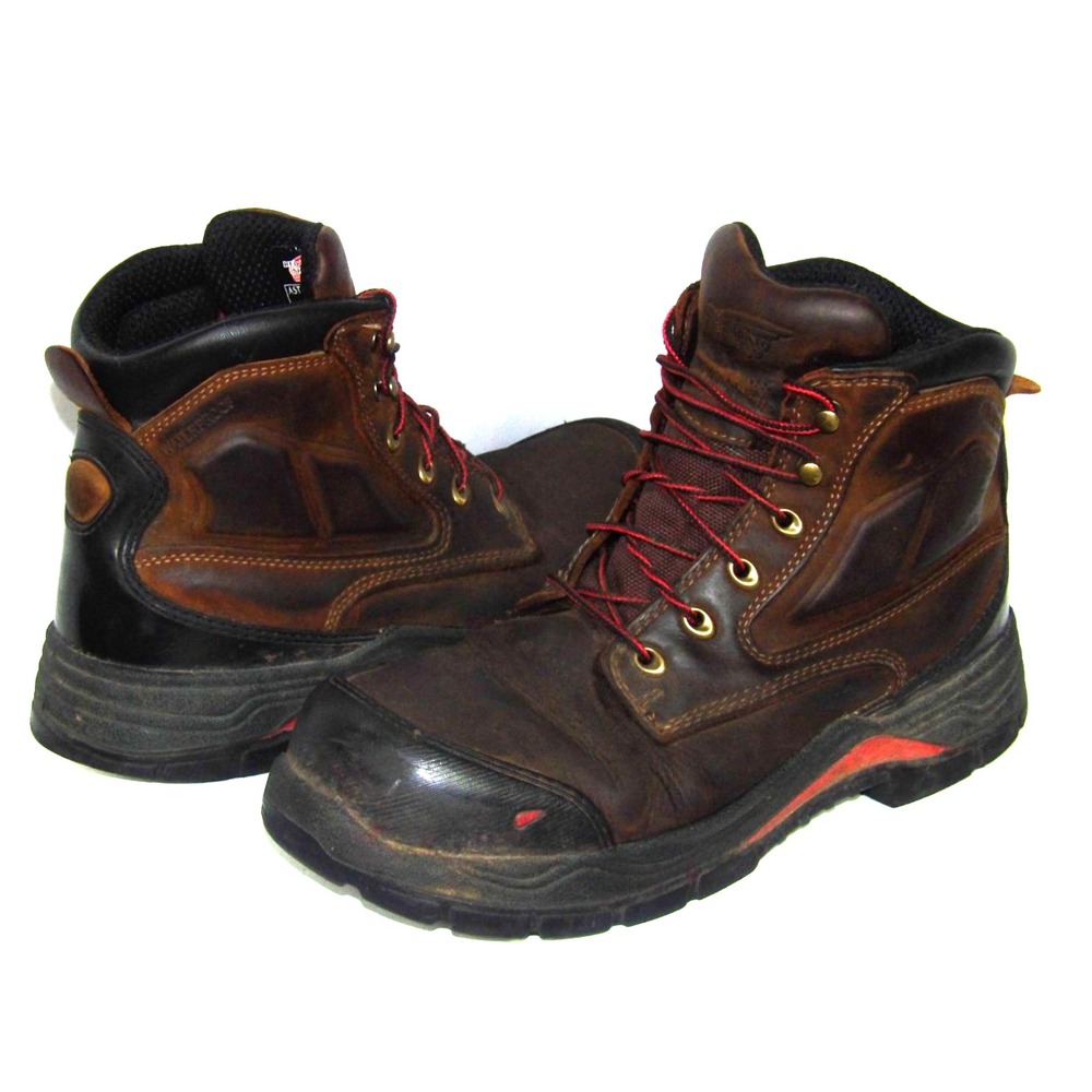Red Wing 4402 Waterproof King Toe Leather Work Boots Brown Men's 9.5 E2